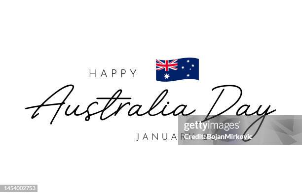 australia day card, background. january 26. vector - australia day flag stock illustrations