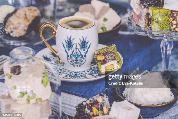 turkish delights - turkish delight stock pictures, royalty-free photos & images