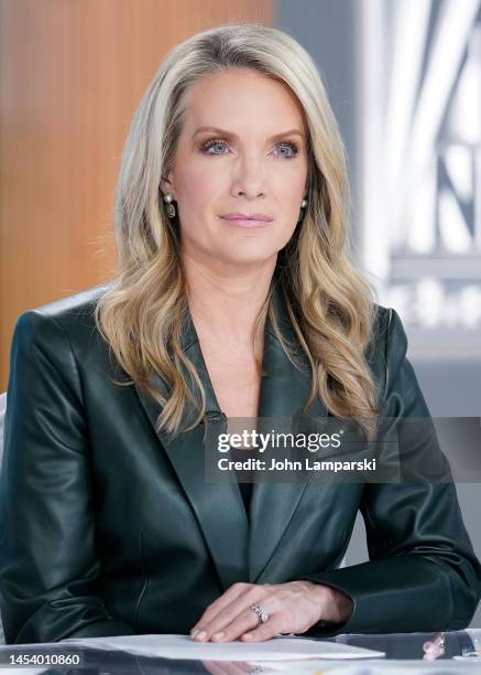 Fox anchor Dana Perino on air as author and alternative medicine advocate, Deepak Chopra visits "America's Newsroom" at Fox News Channel Studios on...