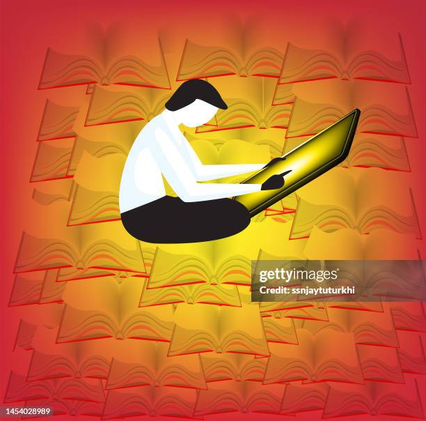 student , - indian college students stock illustrations