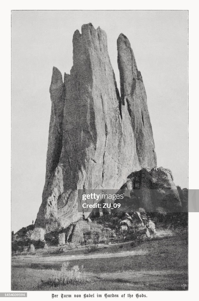 Tower of Babel, Colorado, USA, halftone print, published in 1899