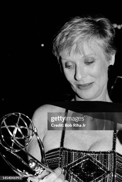 Winner Cloris Leachman backstage at the Emmy Awards Show, September 23, 1984 in Pasadena, California.