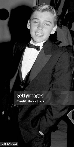 Ricky Schroder at the Emmy Awards Show, September 23, 1984 in Pasadena, California.