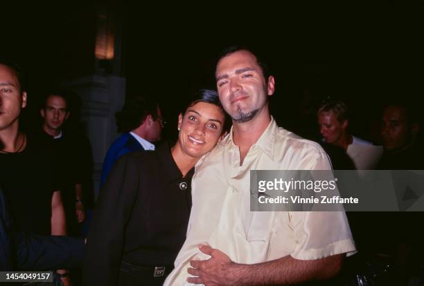 Ingrid Casares and Christopher Ciccone attending Maverick Records party at Lemon Rest, after the 1996 MTV Video Awards, New York City, New York,...