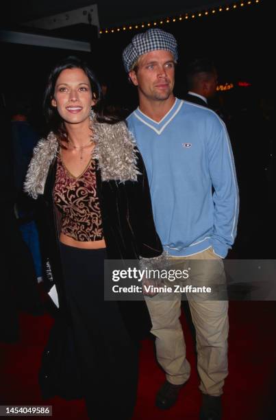 Brooke Langton and David Chokachi at the Premiere of 'Good Will Hunting', Mann Bruin Theatre, Westwood, California, United States, 2nd December 1997.