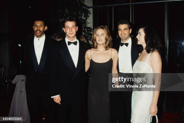 Eriq La Salle, Noah Wyle, Sherry Stringfield, George Clooney and Julianna Margulies attend the 52nd Annual Golden Globe Awards, United States, 21st...