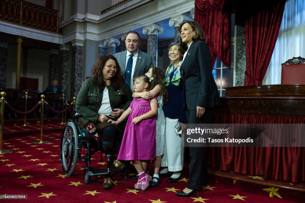 Sweered U.S. Vice President Kamala Harris sweared in U.S. Senator Tammy... News ...