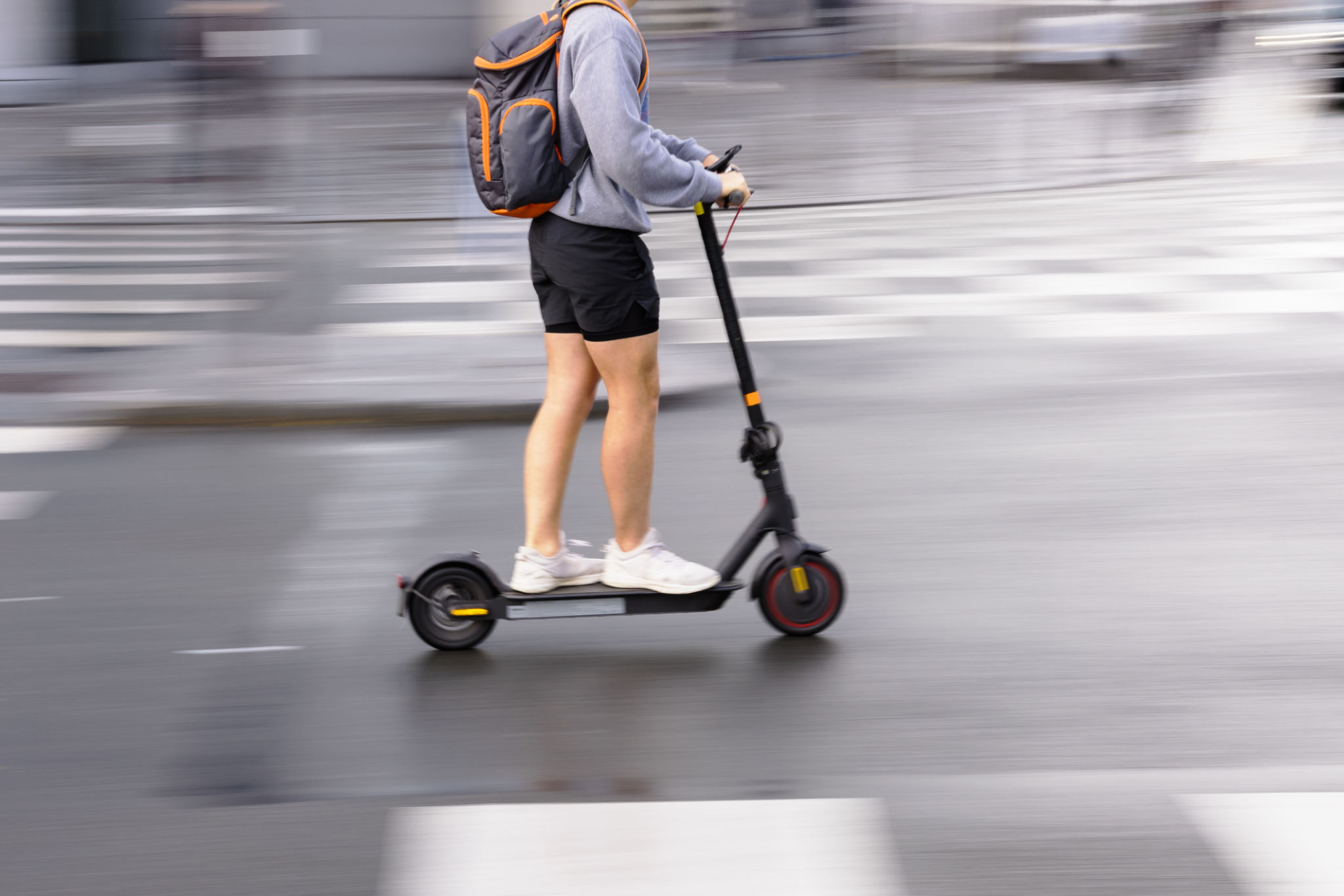 speeding scooter
