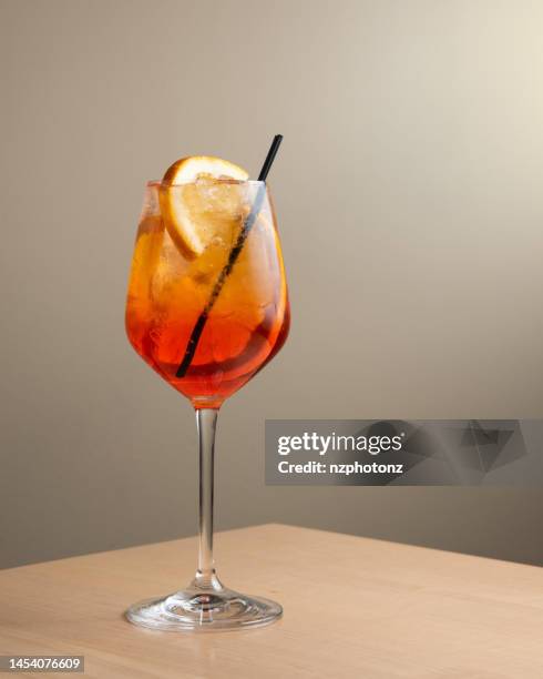 spritz cocktail food and drink photography (click for more) - spritz drink stock pictures, royalty-free photos & images