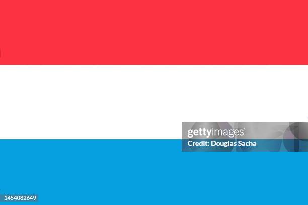 close up of grand duchy of luxembourg flag - luxembourg ストックフォトと画像