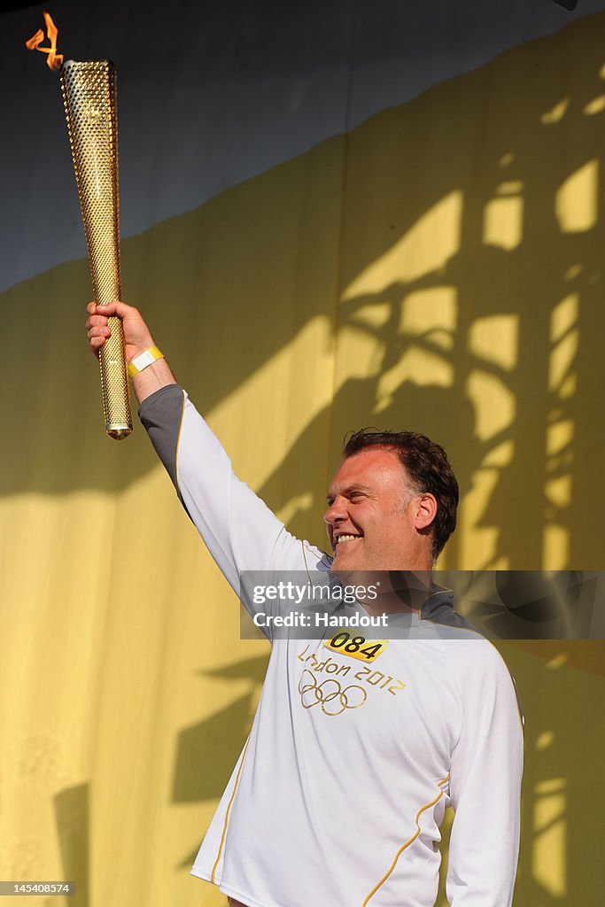 The Olympic Torch Continues Its Journey Around The UK - Day 9
