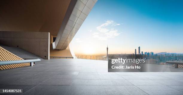 empty abstract  space with city skyline - skyscraper background stock pictures, royalty-free photos & images