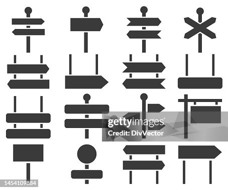 Sign Post Vector Set High-Res Vector Graphic - Getty Images