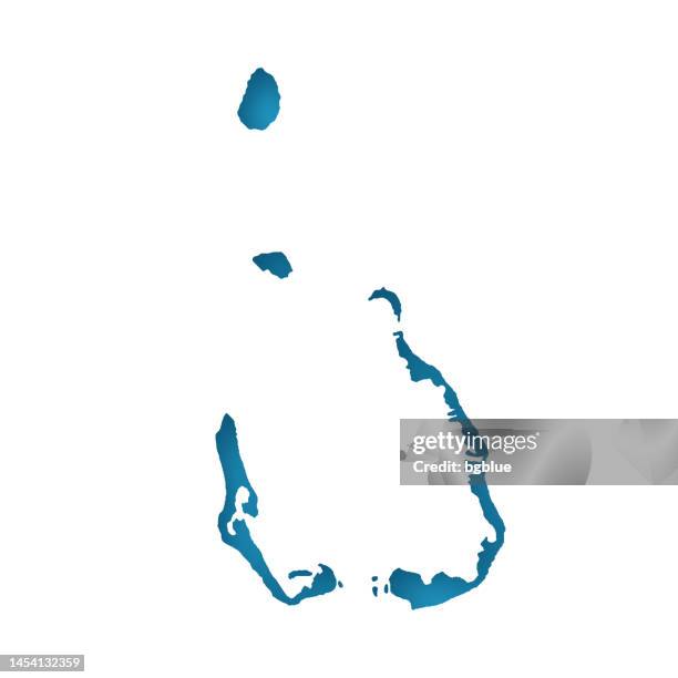 cocos islands map - white paper cut out on blue background - cocos island costa rica 幅插畫檔、美工圖案、卡通及圖標