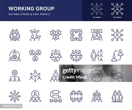 Working Group Line Icons. Working Group Line Icons.