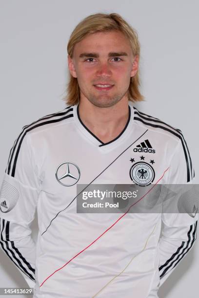 Marcel Schmelzer of Germany poses during a portrait shoot on May 28, 2012 in Tourettes, France.