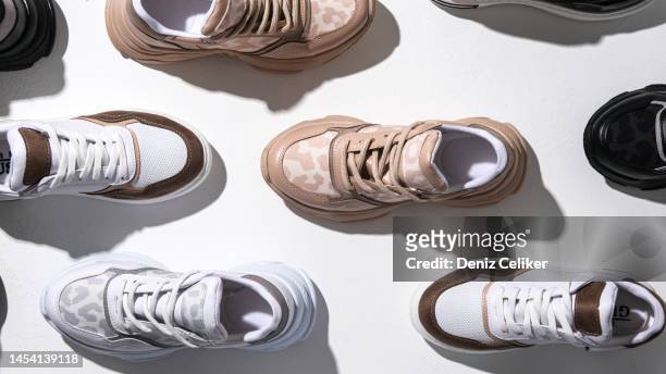 sport shoes 5 - vintage handbag stock pictures, royalty-free photos & images