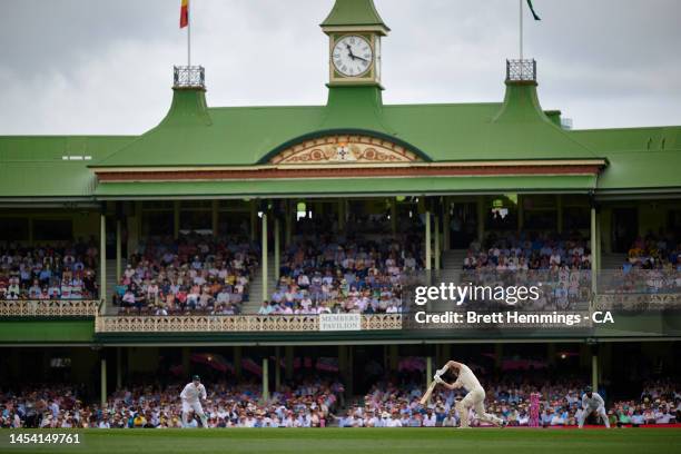 Marnus Labuschagne of Australia bats during day one of the Third Test match in the series between Australia and South Africa at Sydney Cricket Ground...