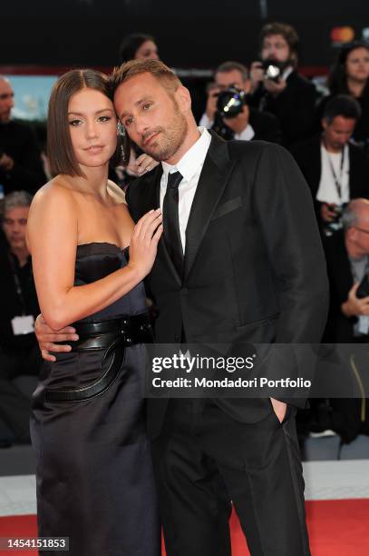 French actress Adele Exarchopoulos and Belgian actor Matthias Schoenaerts during the premiere of Le Fidèle movie at the 74 Venice International Film...