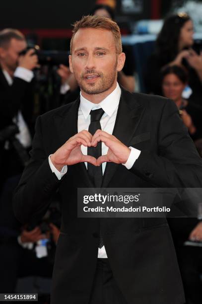 Belgian actor Matthias Schoenaerts during the premiere of Le Fidèle movie at the 74 Venice International Film Festival 2017. Venice September 8th,...