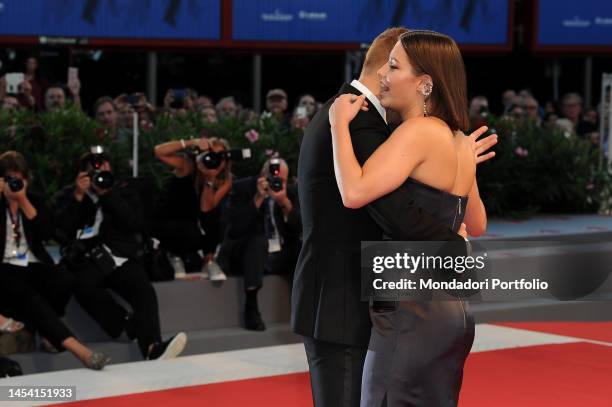 French actress Adele Exarchopoulos and Belgian actor Matthias Schoenaerts during the premiere of Le Fidèle movie at the 74 Venice International Film...