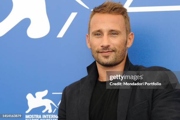 Belgian actor Matthias Schoenaerts during the photocall of the film Le Fidèle at the 74th edition of the film festival. Venice September 8th, 2017.