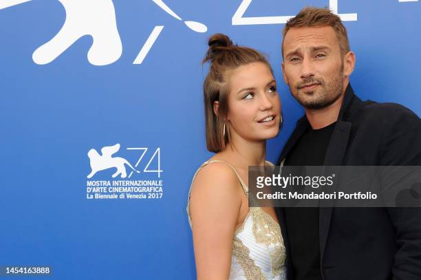 French actress Adele Exarchopoulos and Belgian actor Matthias Schoenaerts during the photocall of Le Fidèle movie at the 74 Venice International Film...
