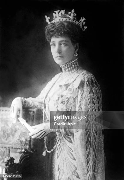 Alexandra queen of England, wife of king EdwardVII, circa 1901.
