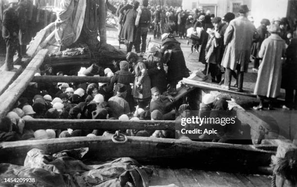 Armenian orphans evacuating from Turkey, 1922.