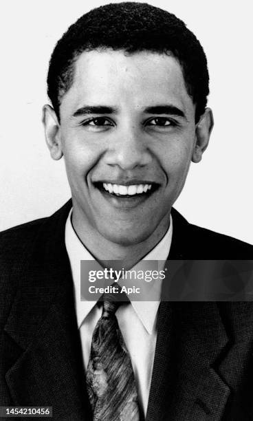 Barack Obama, jeune, futur president americain, circa 1990 Barack Obama, future american president, circa 1990.