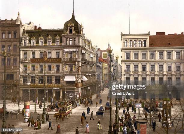 Berlin, Germany, circa 1900 : Cafe Bauer, Unter den Linden.