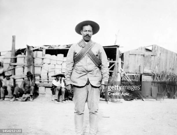 Francisco Villa aka Pancho Villa general of Mexican Revolution, 1911.