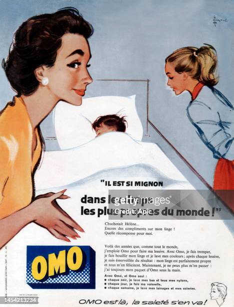 French advertisement for OMO washing powder, 1977.