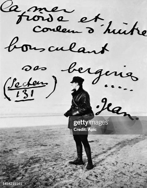 Jean Cocteau french writer, painter, director, may 1916.