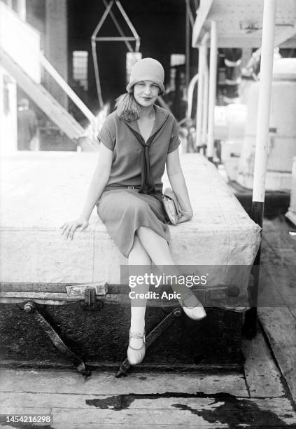 Joyce Barbour english actress, here aboard a liner, circa 1925.
