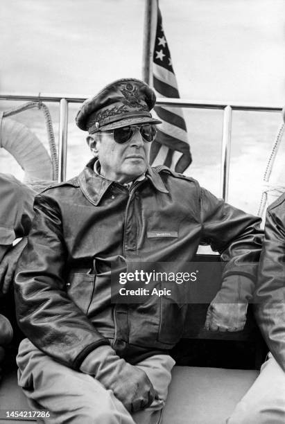 American general Douglas MacArthur circa 1945 .