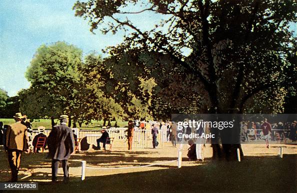 Olympic Games in july 1900 in Paris: here in the bois de Boulogne took place athletism competition