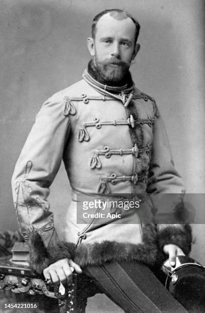 Prince Rudolf of Habsburg Archduke and crown prince of Austria, only son of emperor FrancoisJoseph and empressSissi, here circa 1888.