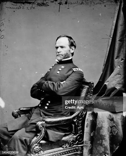 William Tecumseh Sherman american general during American Civil War , c1864.