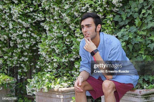 Italian singer Marco Mengoni attends the 'Dr. Seuss' The Lorax' photocall at Hotel de Russie on May 29, 2012 in Rome, Italy.