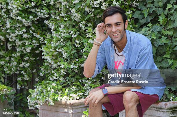 Italian singer Marco Mengoni attends the 'Dr. Seuss' The Lorax' photocall at Hotel de Russie on May 29, 2012 in Rome, Italy.