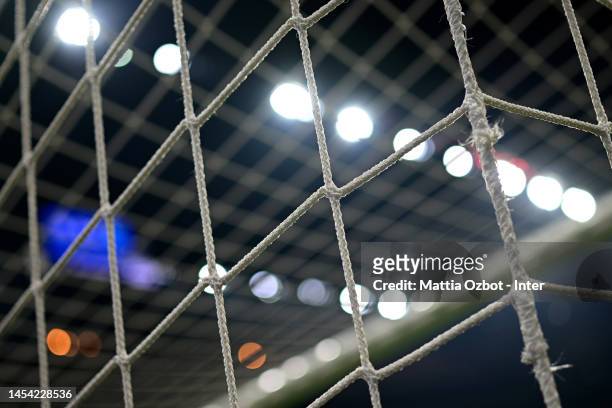General view inside the stadium prior to the Serie A match between FC Internazionale and SSC Napoli at Stadio Giuseppe Meazza on January 04, 2023 in...