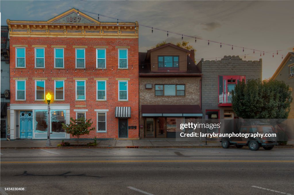 Vintage Brick Building Lawrenceburg Indiana High Res Stock Photo vintage-brick-building-lawrenceburg-indiana-high-res-stock-photo