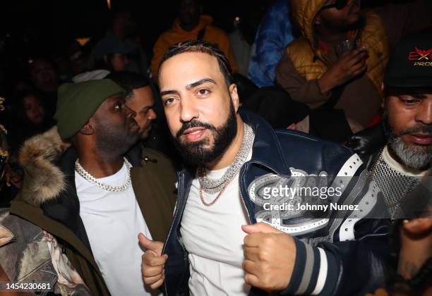 French Montana attends "A Night Out With The King" Listening Session at The Dean on January 03, 2023 in New York City.