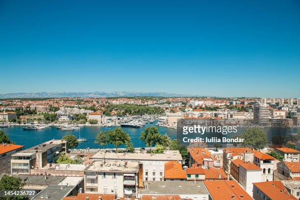 beautiful cityscape of croatia - zagreb city stock pictures, royalty-free photos & images