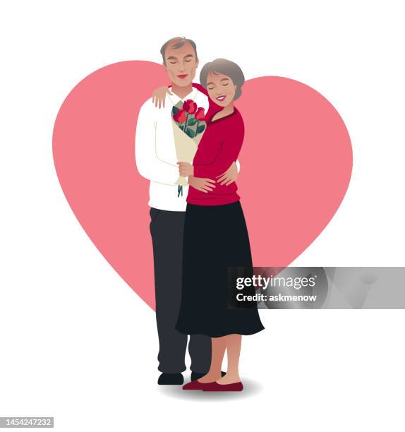 valentine's card - date night stock illustrations