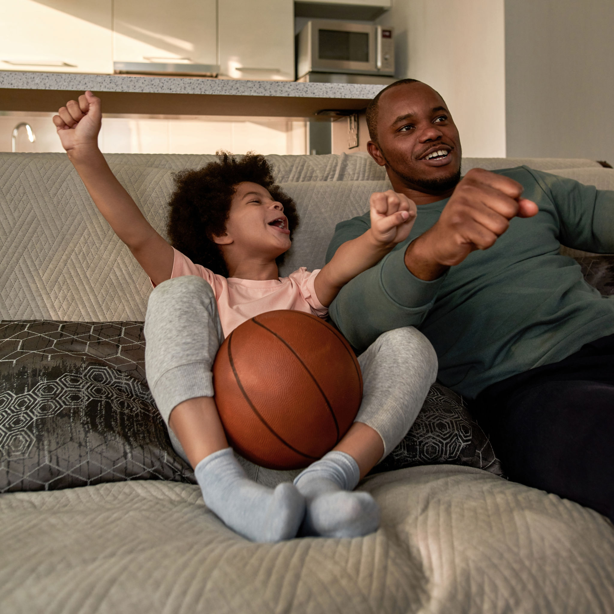 parents watching basketball