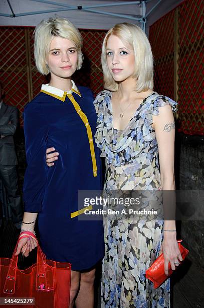 Pixie Geldof and Peaches Geldof attend Tunnel of Love in aid of The British Heart Foundation at Proud Camden on May 29, 2012 in London, England.