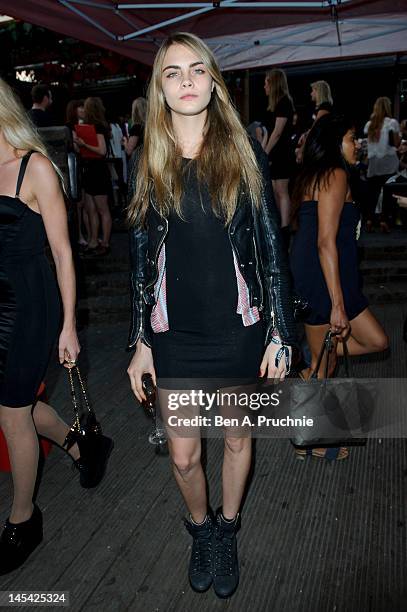 Cara Delevingne attends Tunnel of Love in aid of The British Heart Foundation at Proud Camden on May 29, 2012 in London, England.