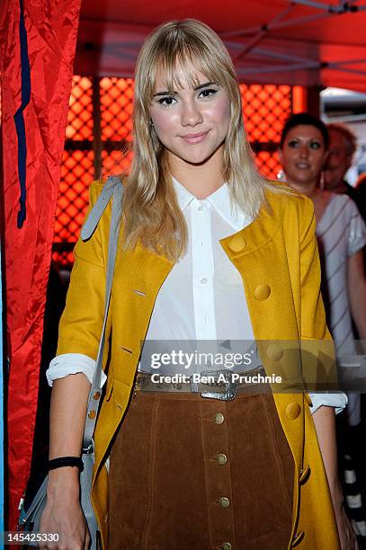 Suki Waterhouse attends Tunnel of Love in aid of The British Heart Foundation at Proud Camden on May 29, 2012 in London, England.